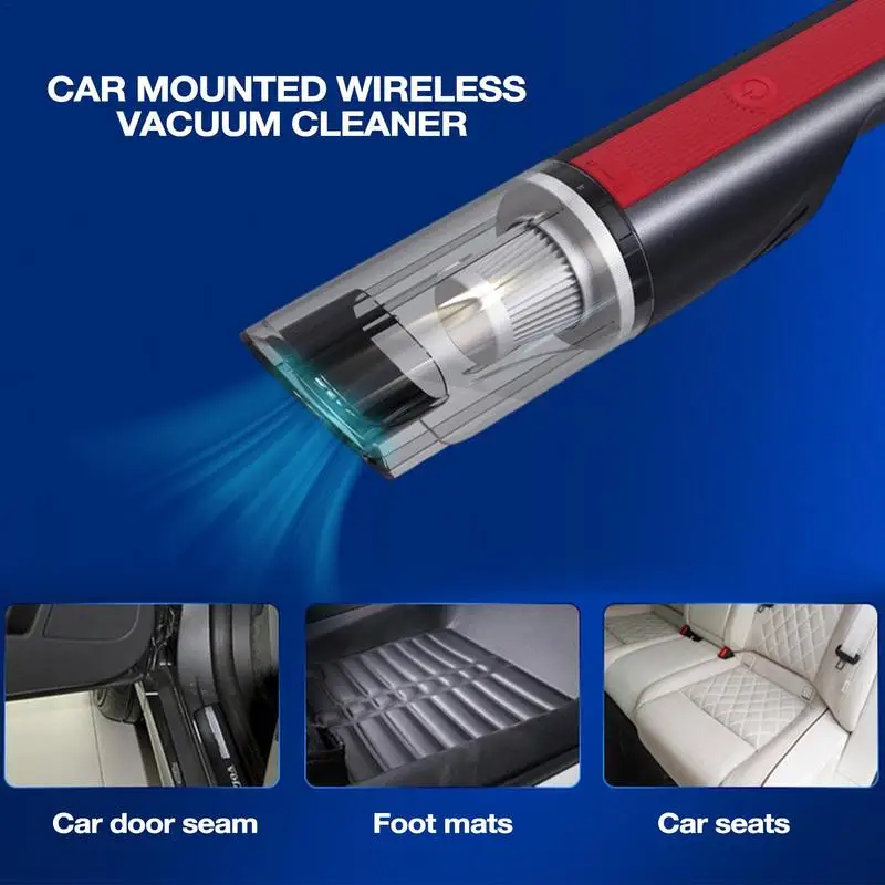 Auto Vysávač Vysoký Výkon | 5000Pa Silný Sací Prenosné Auto Hoovers Cleaner | Mini Mokré, Suché USB Nabíjanie 120W pre Bedroo . ' - ' . 4